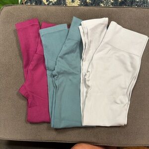 3 Pair Bundle Savvi Ribbed Leggings